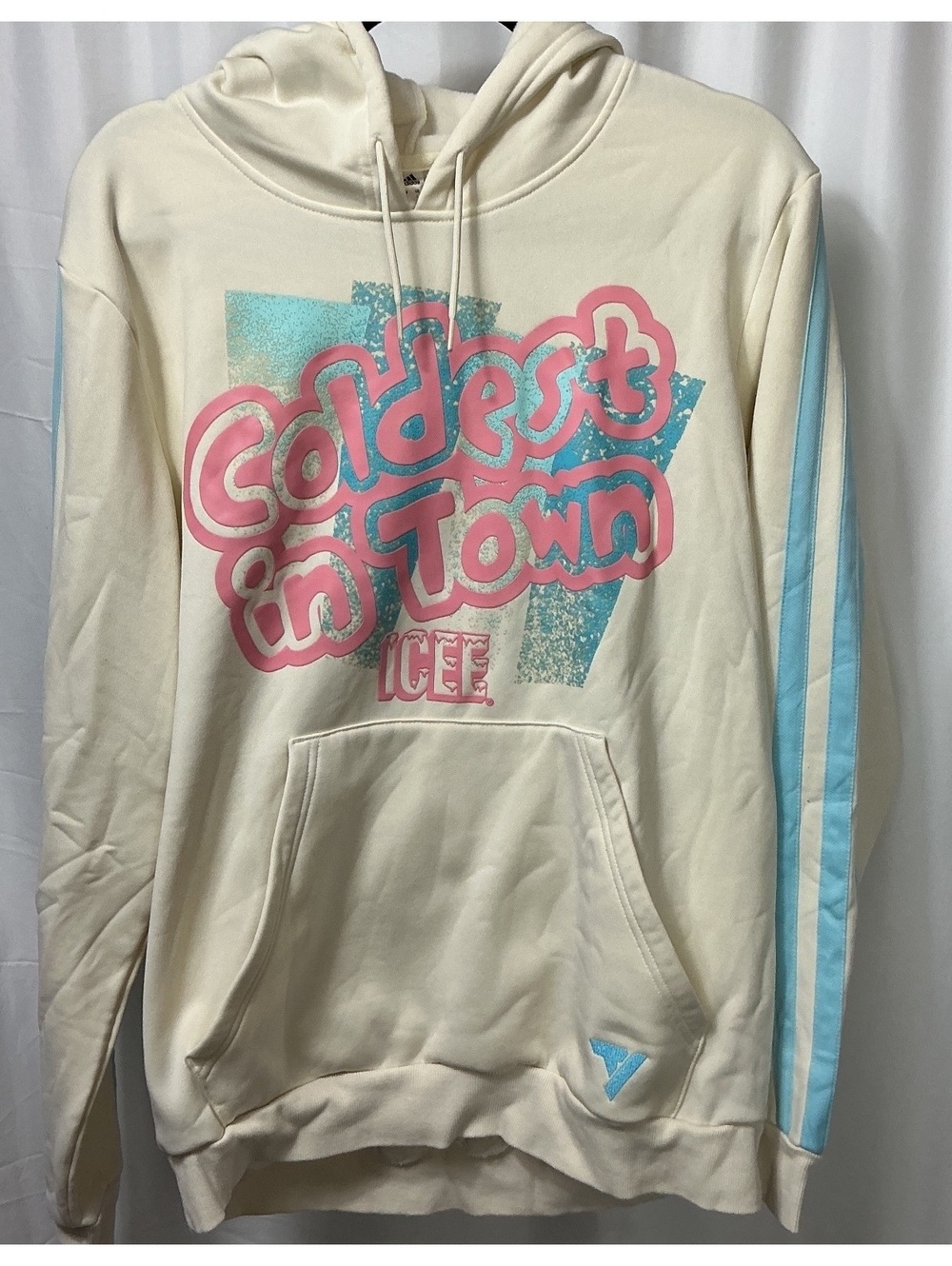 Adidas Trae Young x ICEE Coldest In Town Hoodie Men’s L Cream Blue basketball
